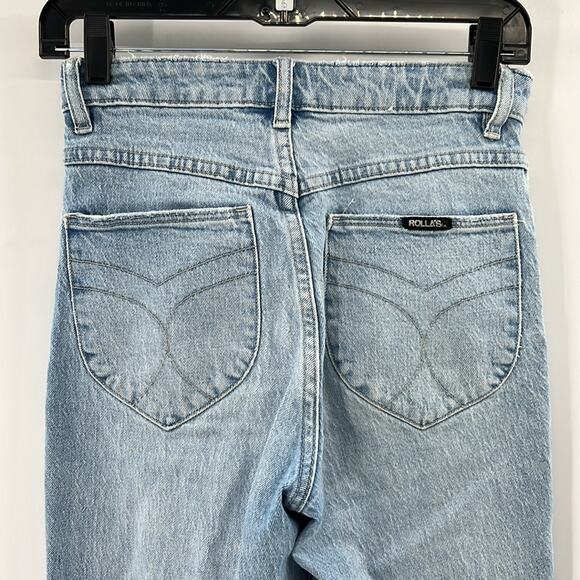 Rolla's Women's Original High Rise Straight Jeans Raw Hem - Light Wash - 26 - Picture 7 of 8